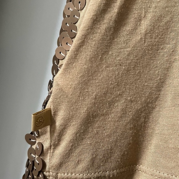 Michael Kors Gold Sequin Tank Size XS - Picture 4 of 5